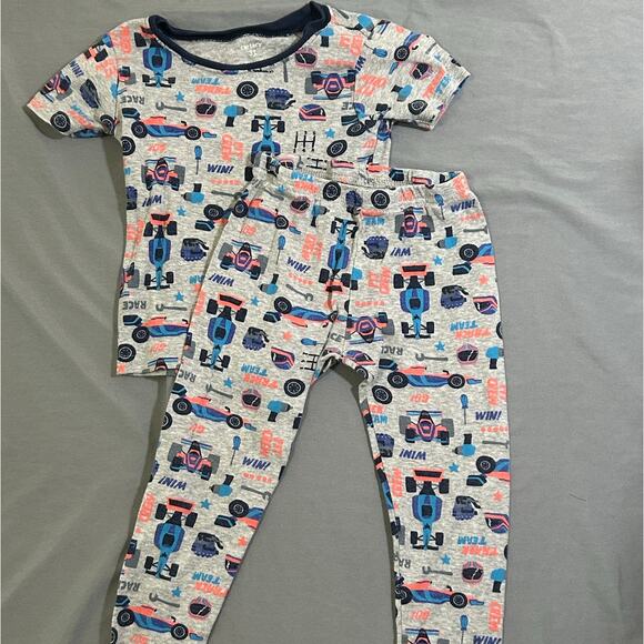 Carters 3T Boys Two Piece Pajama Set Race Track Themed - Picture 1 of 6